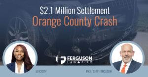 FERGUSON-SETTLES-ORANGE-COUNTY-CRASH-FOR-$2.1-MILLION